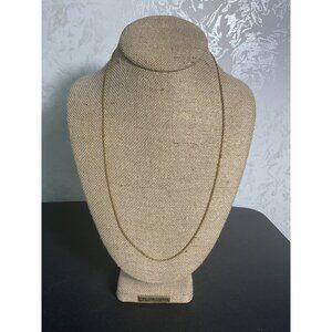 Gold Tone Avon Twisted Rope Necklace Costume Jewelry